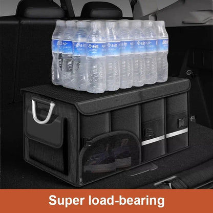 Foldable Trunk Storage Box Waterproof Oxford Cloth 110L Large-Capacity Car Organizer for Camping/Fishing Easy to Carry
